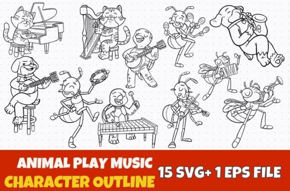15 Animal Play Music Character Outlines: A Designer’s Toolkit for Joyful Projects