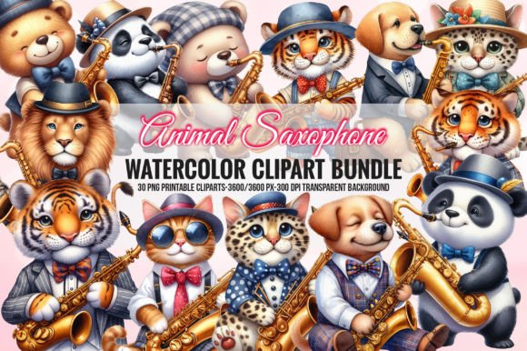 Animal Saxophone Guy Sublimation Bundle: A Creative Asset