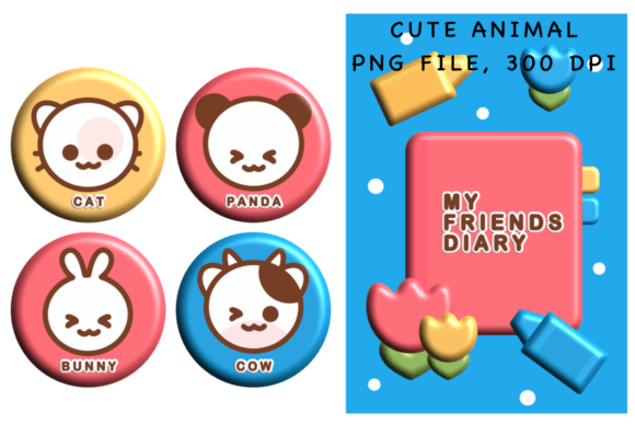 Brighten Your Day with Adorable Cute Animal Stickers