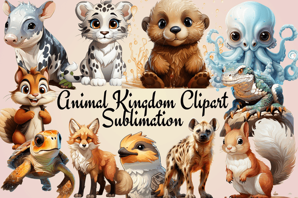 Bringing the Wild to Your Workshop: Animal Kingdom Clipart Sublimation