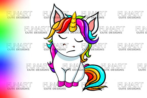 Charming Vector Unicorn Cartoon PNG for Creative Projects