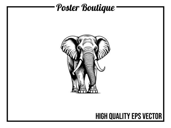 Elephant Wild Animal Vector EPS: Your Go-To Design Asset