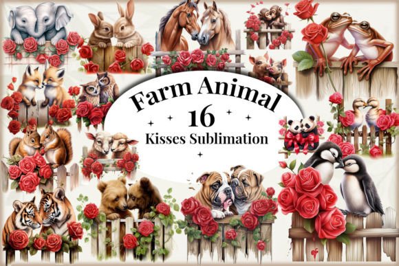 Farm Animal Kisses Sublimation Bundle: A Creative Toolkit