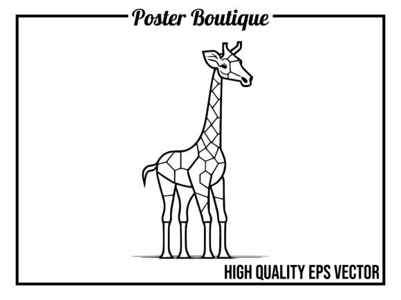 Giraffe Wild Animal Icon Vector EPS: A Designer's Asset