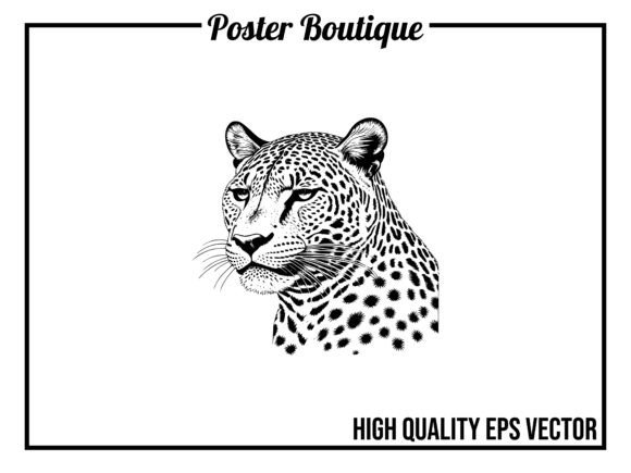 Jaguar Wild Animal Vector EPS: Bold Graphics for Modern Projects