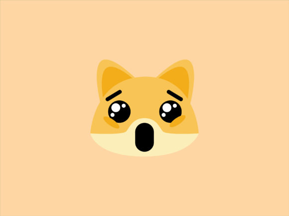 Kawaii Animal Wolf Icon: A Playful Vector for Every Project