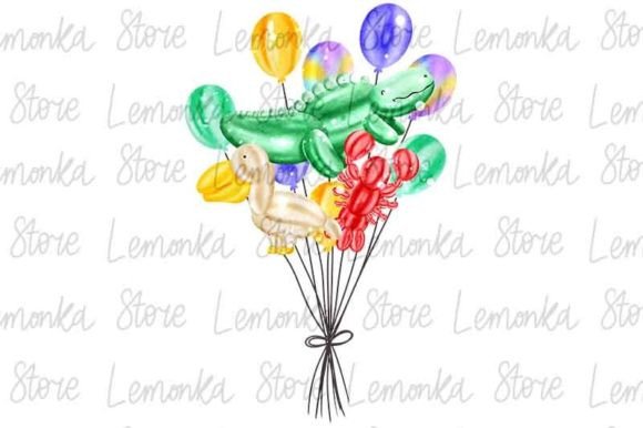 Mardi Gras Animal Balloons PNG Clipart: A Designer's Festive Asset