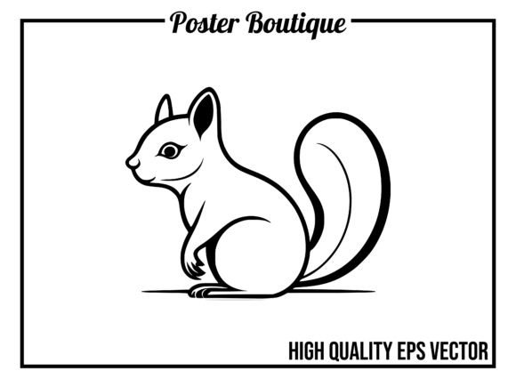 Squirrel Wild Animal Icon Vector EPS for Creative Projects