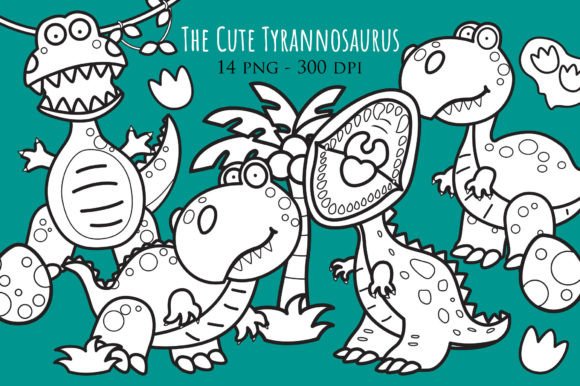 Unleash Prehistoric Fun: The Wild Dinosaur Trex Digital Stamp Set