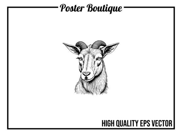 Unleashing the Wild Spirit: Goat Wild Animal Vector EPS