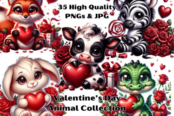 Valentine's Day Cute Animal Clipart: Your Secret Design Asset