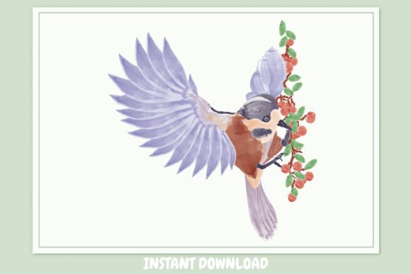 Watercolor Flying Bird: A Touch of Whimsy for Creative Projects