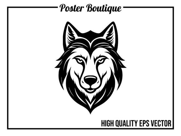 Wolf Wild Animal Icon Vector EPS: Bold Animal Art for Projects